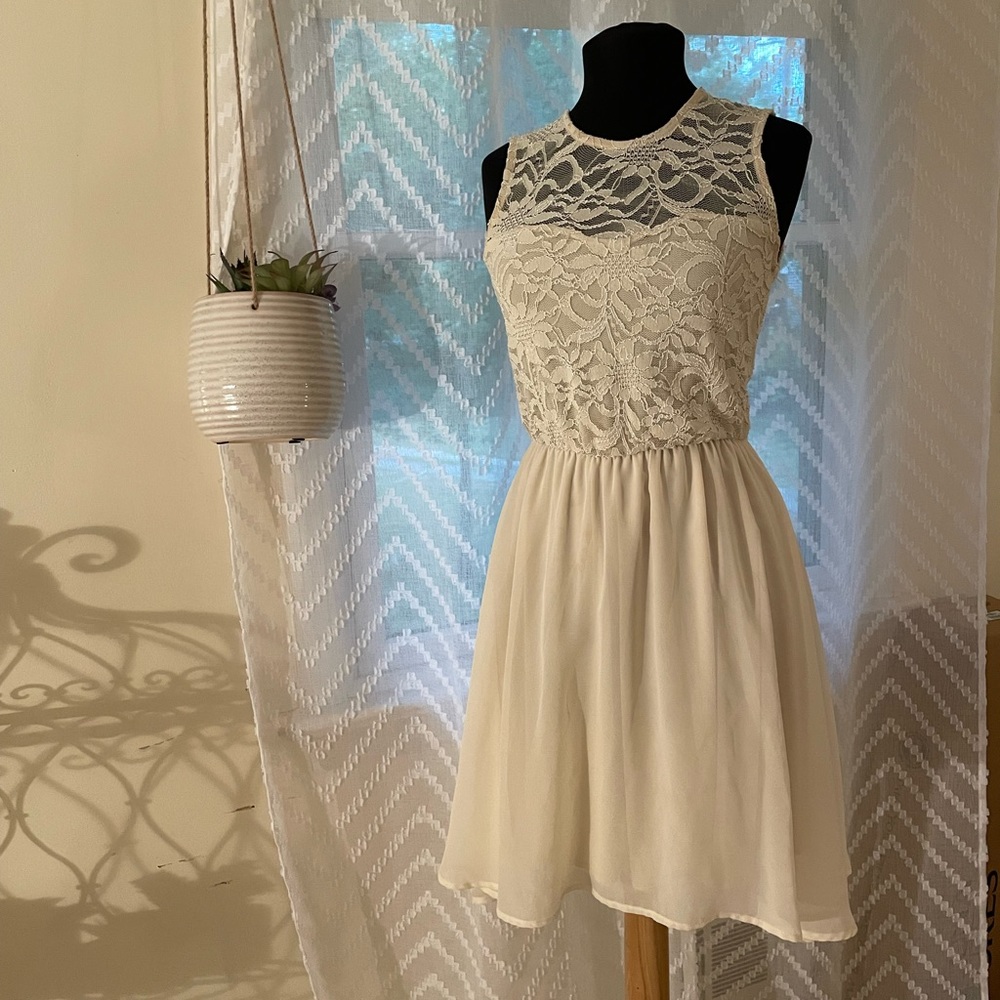 Off-White Lace Dress